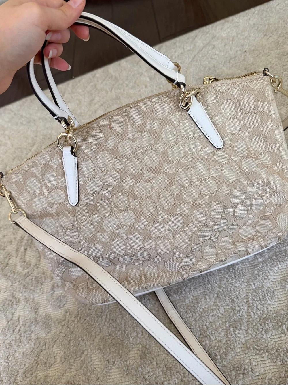 Coach satchel crafted